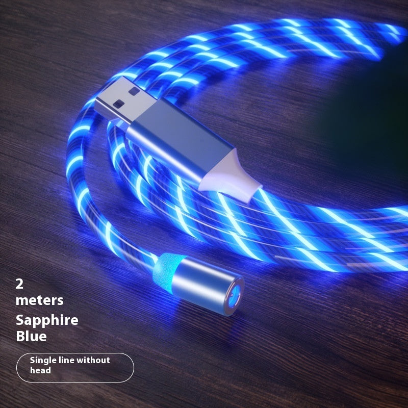 Magnetic Fast Charging Cable Type-C Micro USB LED