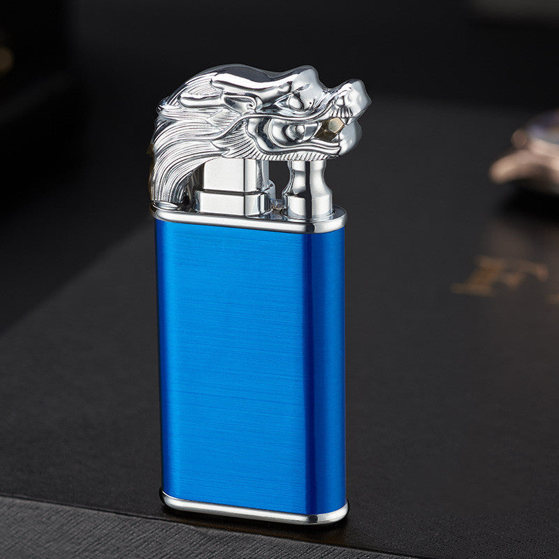 Blue Flame Double Fire Metal Lighter