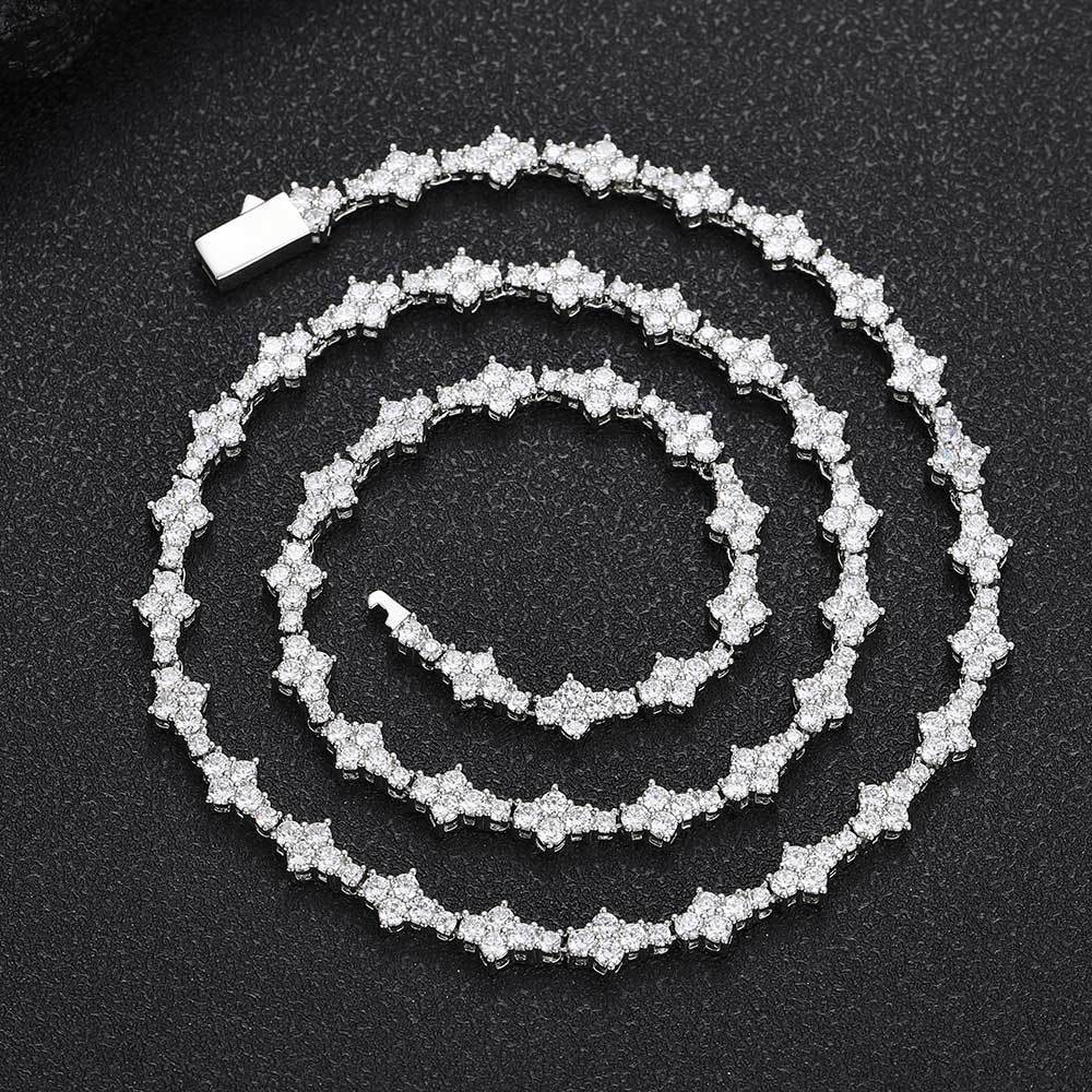 Zircon Tennis Fashion Brand Ornament Full Diamond Necklace