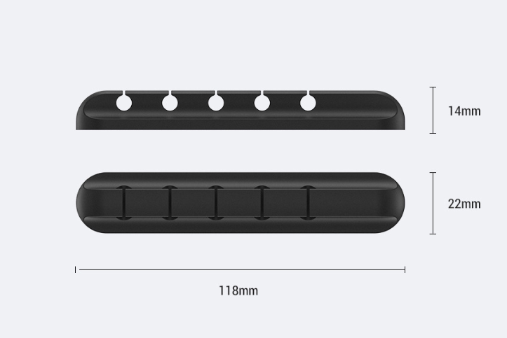 Silicone Cable Management Clips
