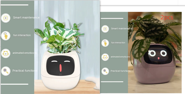 Smart AI Planter with Expressions and Sensors