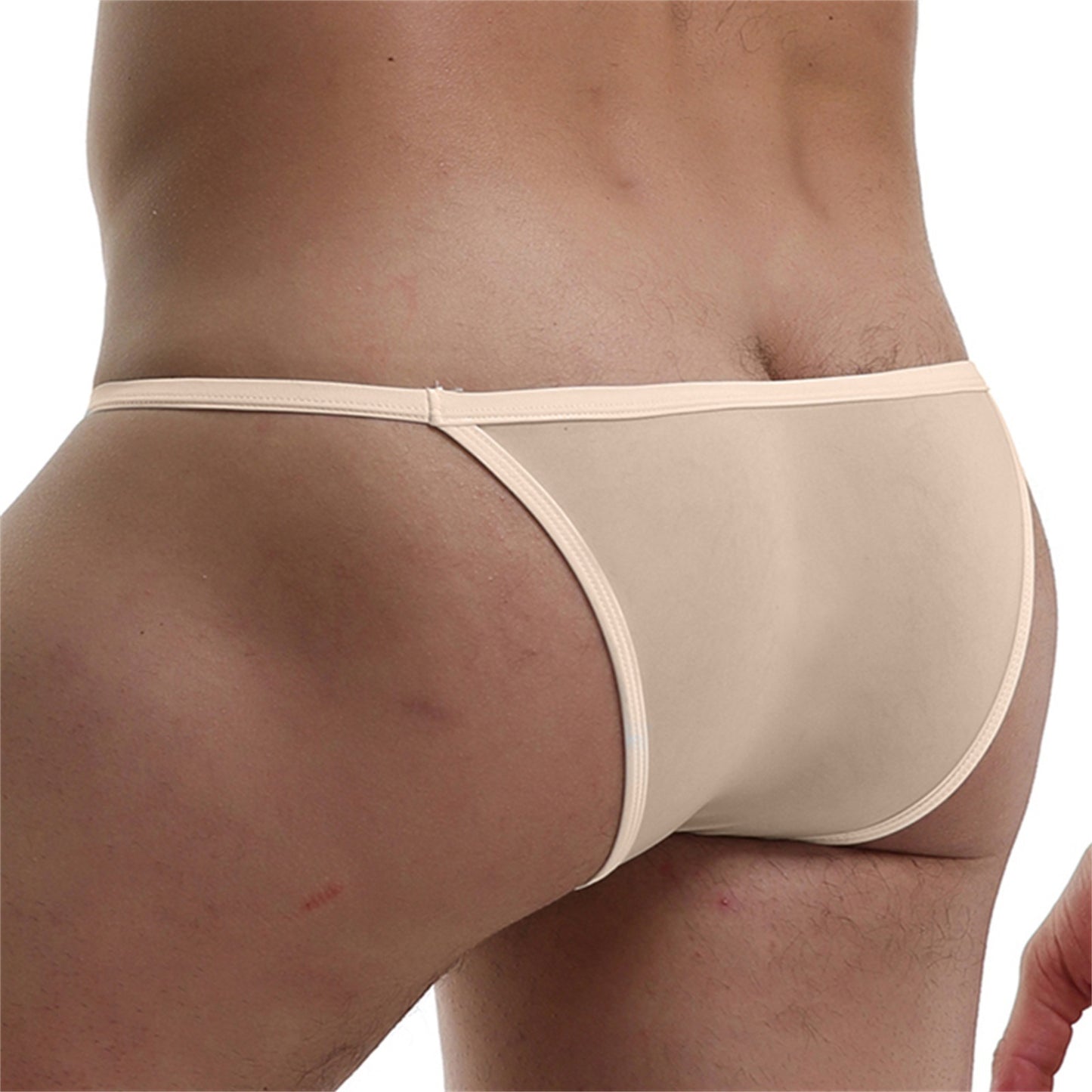 Sexy Men's Hip-exposed Low Waist Panties U Convex