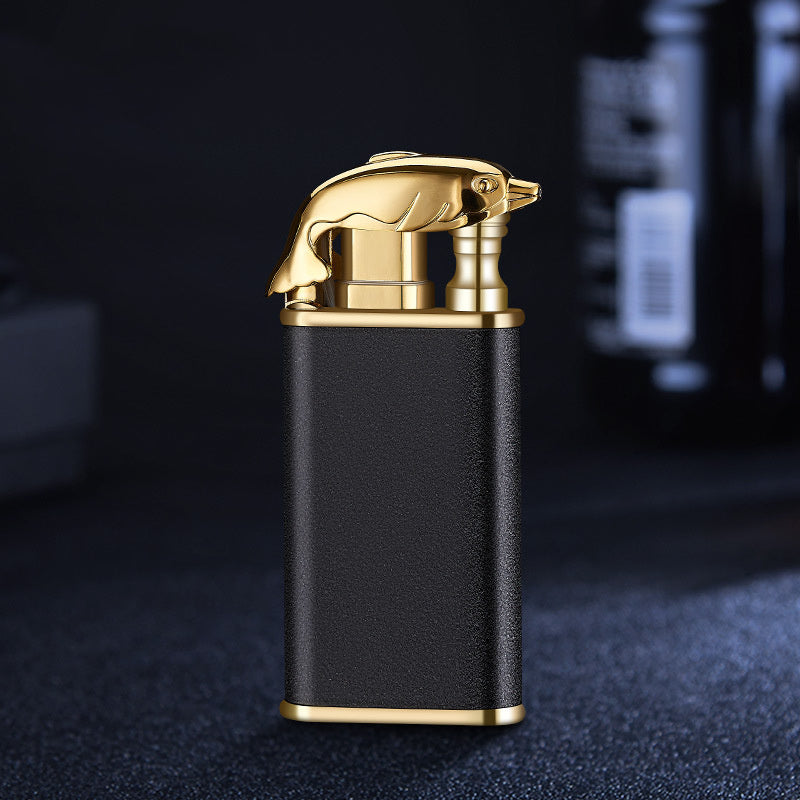 Blue Flame Double Fire Metal Lighter