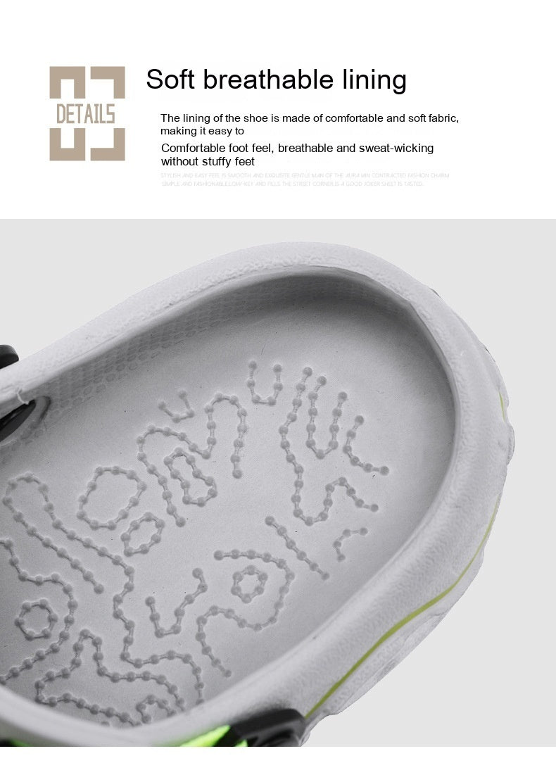 Breathable Soft Bottom Sports Beach Sandals: Casual, Two-way Wear