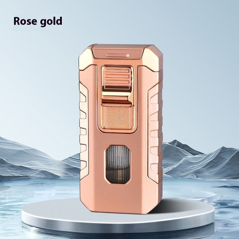 Three Fire Straight Blue Flame Cigar Lighter