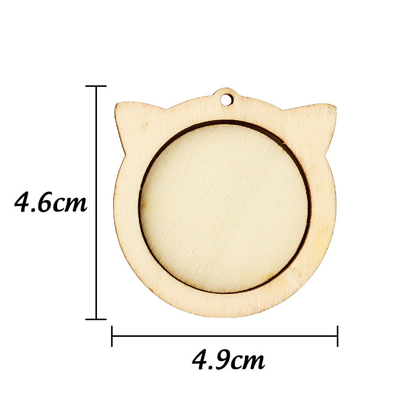 Wooden Mini Embroidery Frame Ornament
