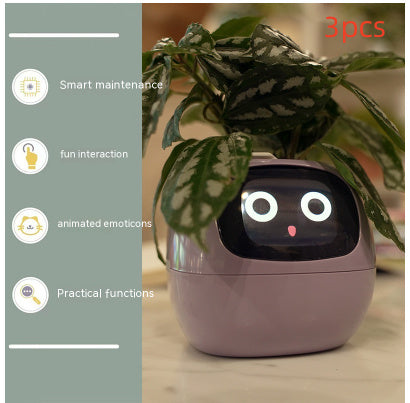 Smart AI Planter with Expressions and Sensors