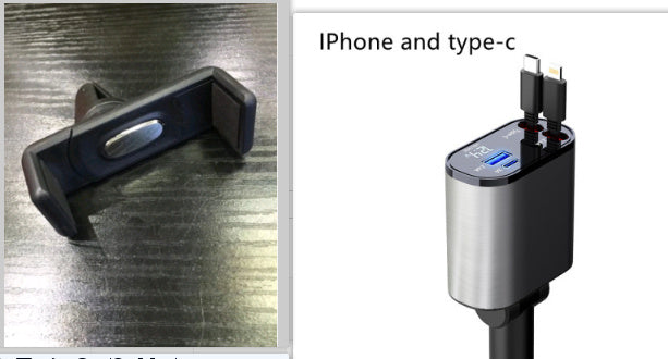 Metal Car Charger 100W USB Type C Adapter