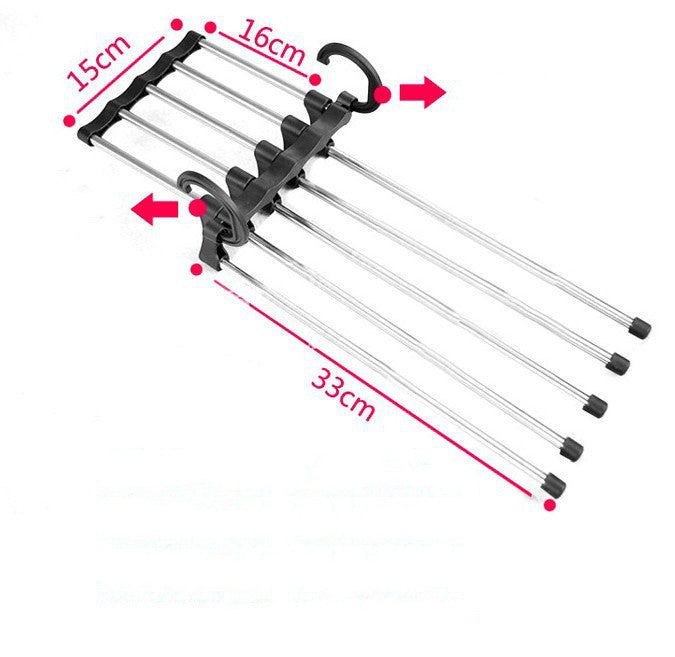 5 In 1 Multi-functional Stainless Steel Clothes Hangers