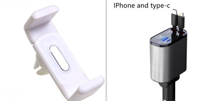 Metal Car Charger 100W USB Type C Adapter