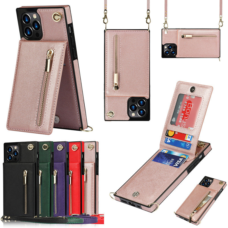 Leather Case Card 12 Messenger Phone Case Explosive Style