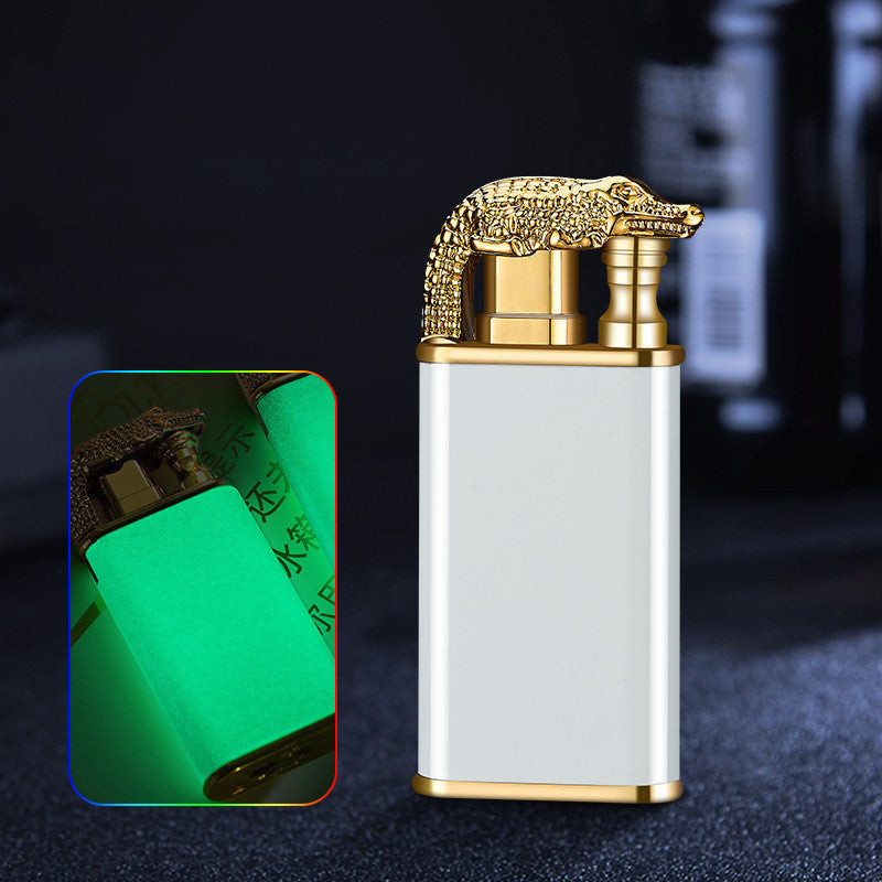 Blue Flame Double Fire Metal Lighter
