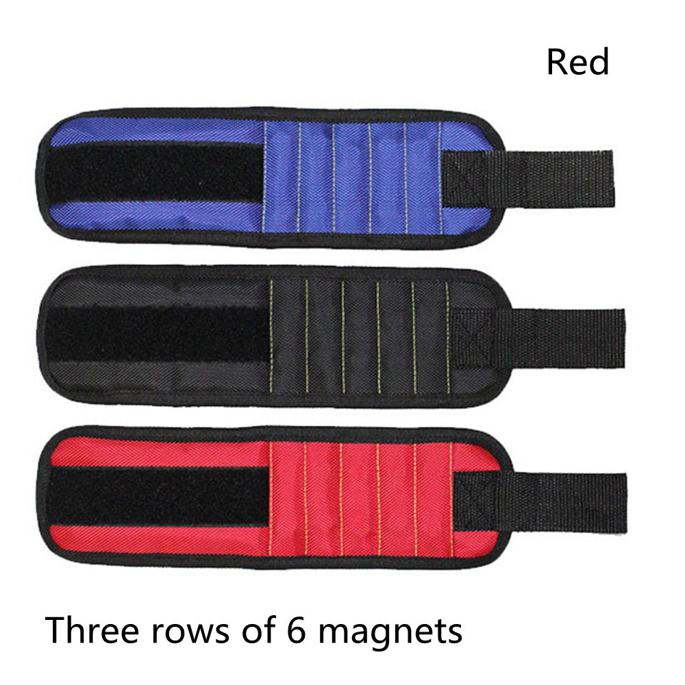 Fifteen Compartment Magnetic Wristband Tool Holder