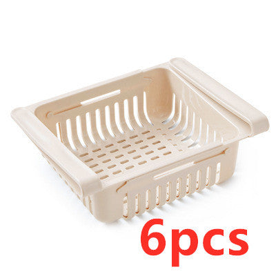 Stretchable Multifunction Refrigerator Storage Basket