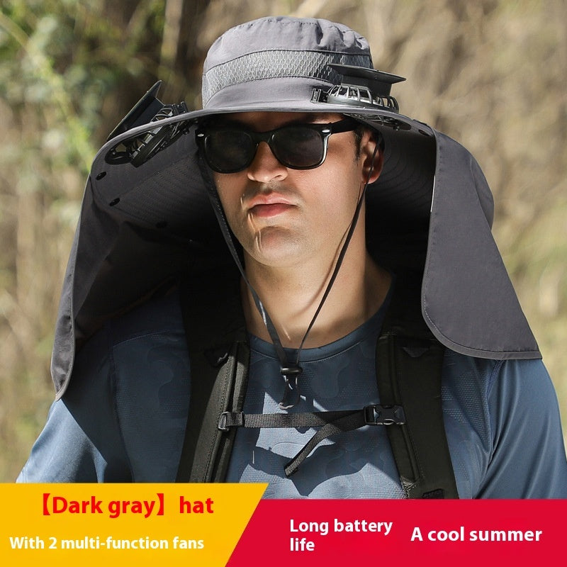 Outdoor Multi-purpose Rechargeable Fan Hat