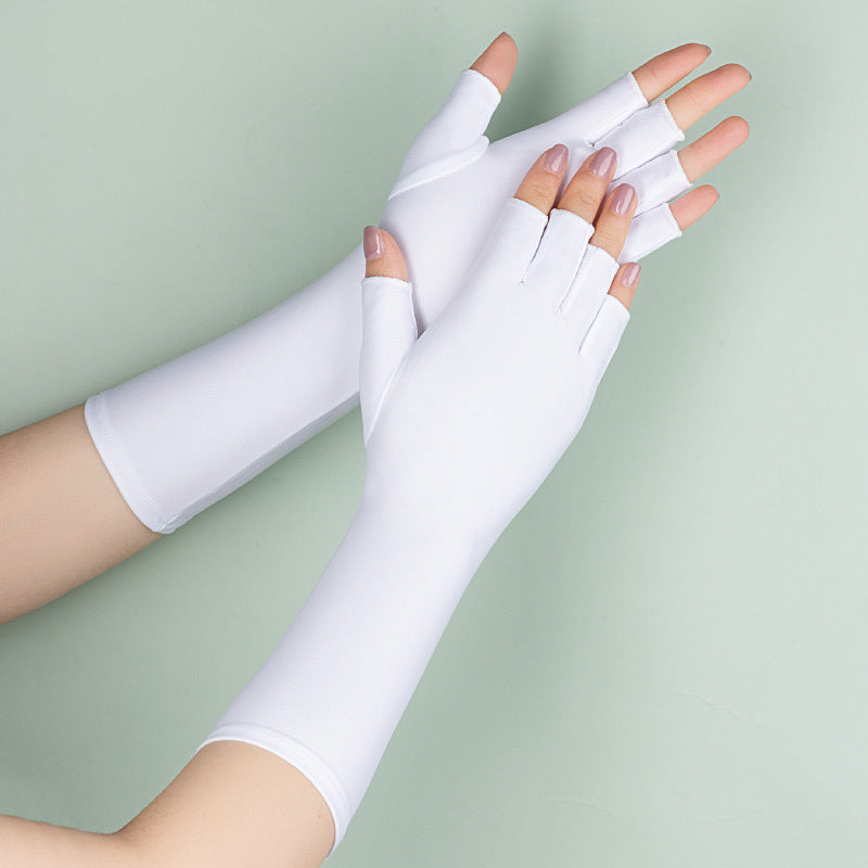 Long Half Finger Sun Protection Oversleeve