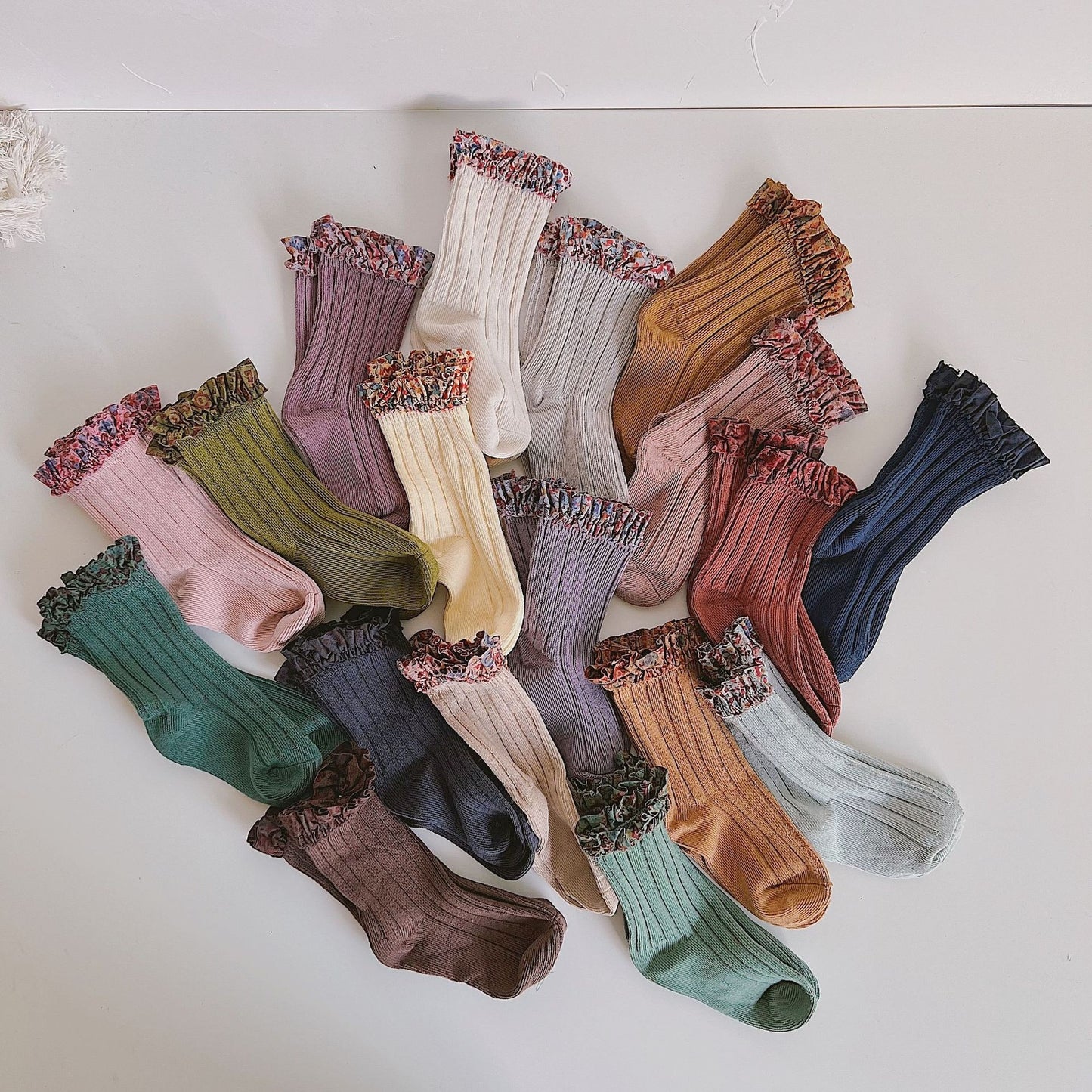 New Color Floral Lace Kid's Princess Socks