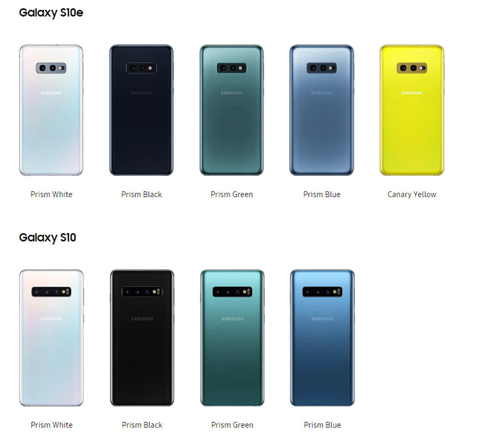 Samsung Galaxy S10e Duos G970FD Dual Sim Global Version Exynos 6GB RAM 128GB ROM Octa Core 5.8' NFC Original Unlocked Cell Phone