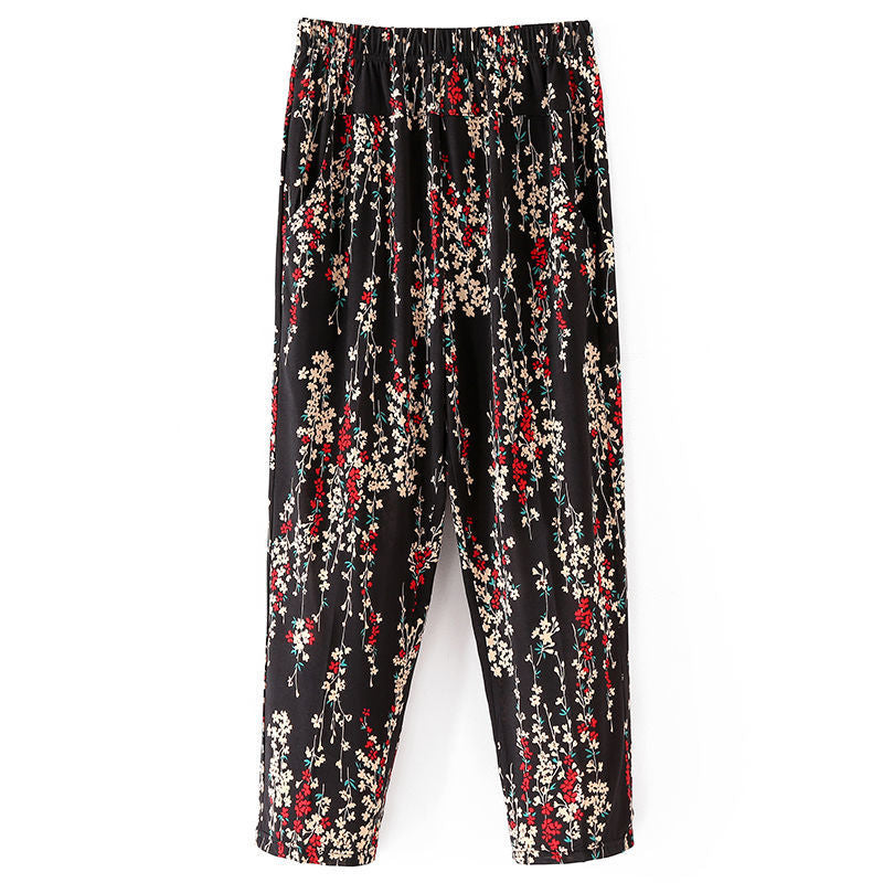Mom's Summer Thin Cropped Pants