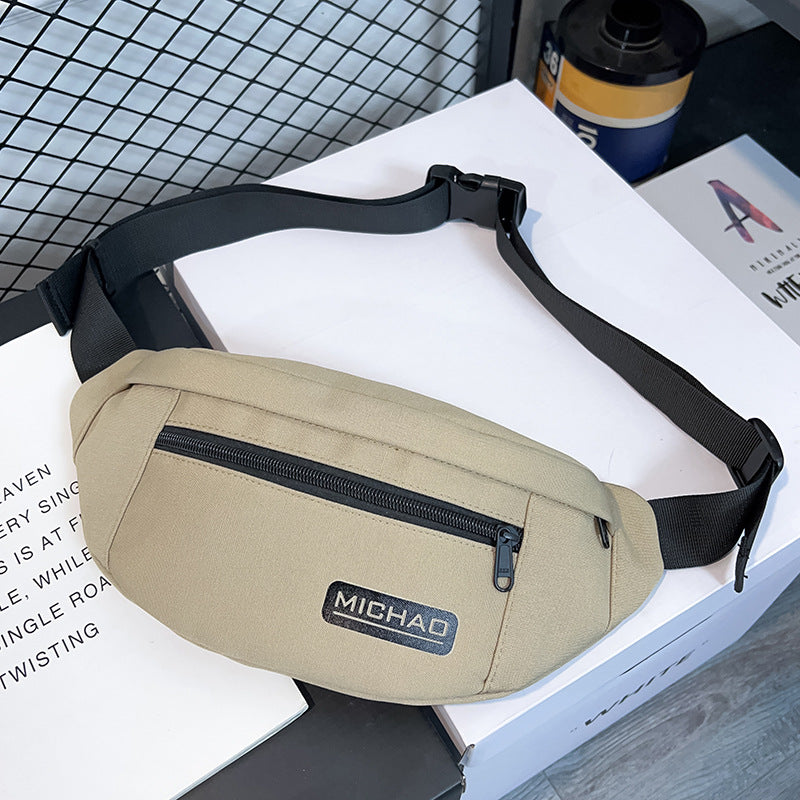 Unisex Nylon Fanny Pack Sporty Messenger