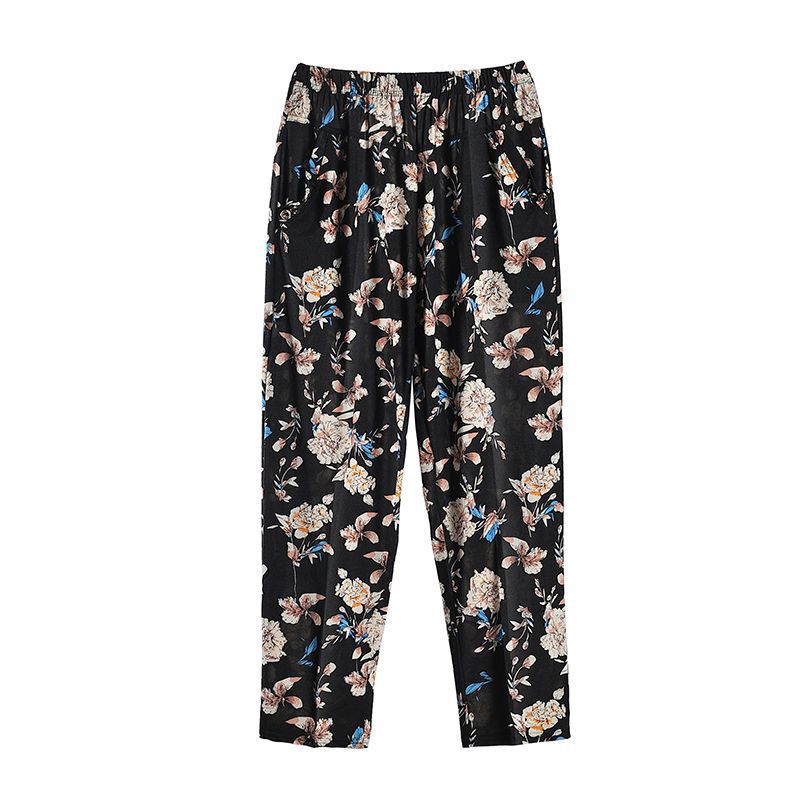 Mom's Summer Thin Cropped Pants