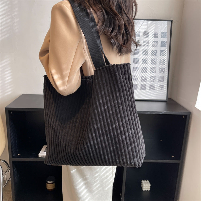 Japanese & Korean College Style Corduroy Bag