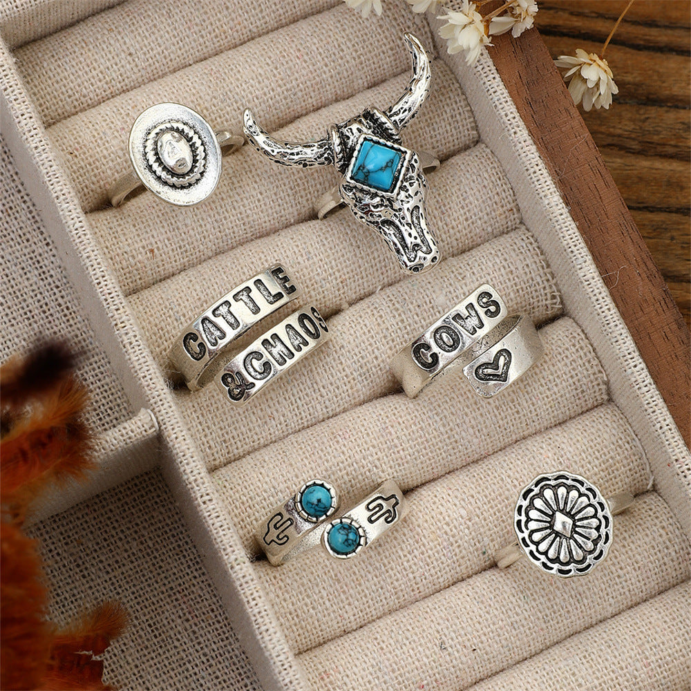 Turquoise Six-piece Bracelet