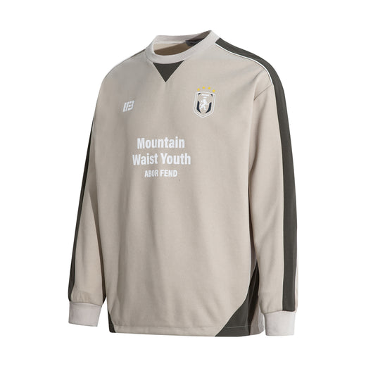American Retro Sports Style Patchwork Sweater Loose Design