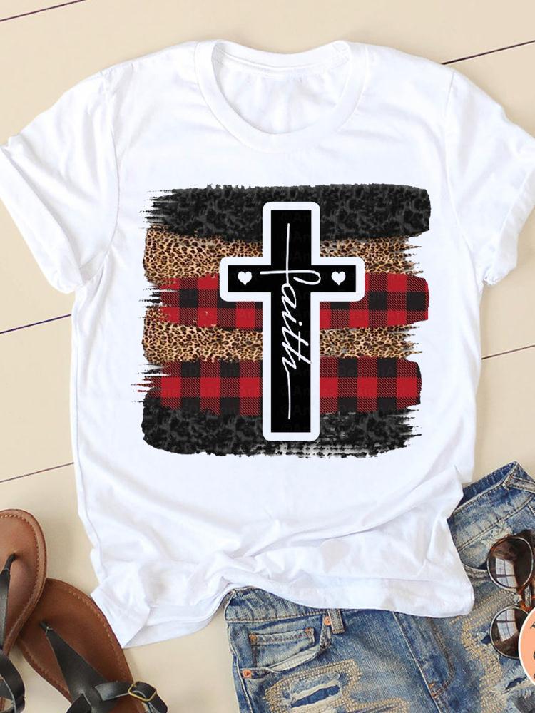 Women's Short-sleeved T-shirt Fashion Printing