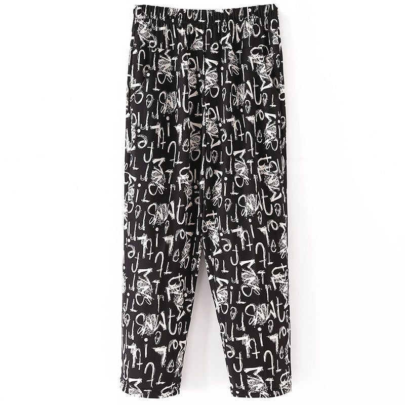 Mom's Summer Thin Cropped Pants
