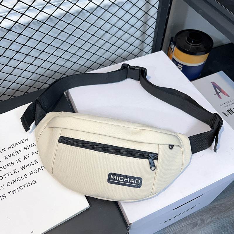 Unisex Nylon Fanny Pack Sporty Messenger