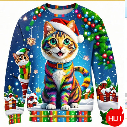 Polyester Spring And Autumn Round Neck Men's Sweater