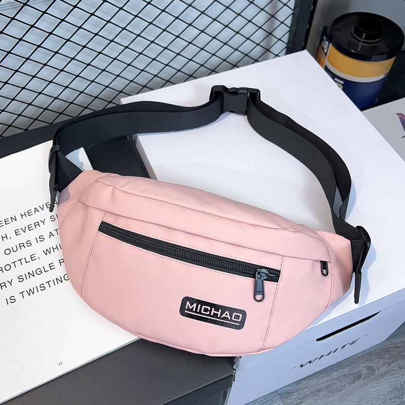 Unisex Nylon Fanny Pack Sporty Messenger
