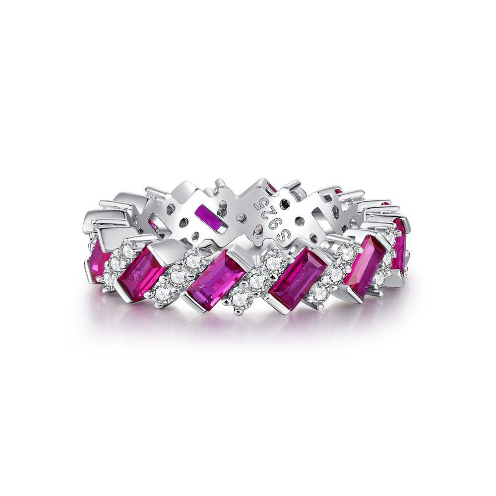 Zircon Full Diamond Sterling Silver Ring