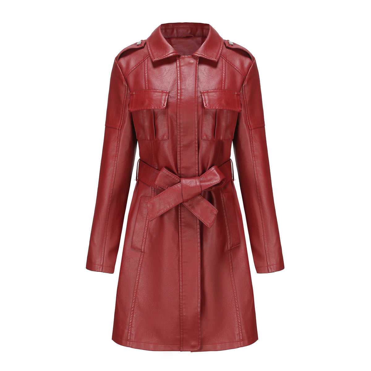 American Mid-length Leather Jacket