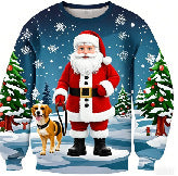 Polyester Spring And Autumn Round Neck Men's Sweater