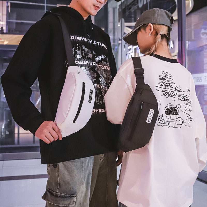 Unisex Nylon Fanny Pack Sporty Messenger