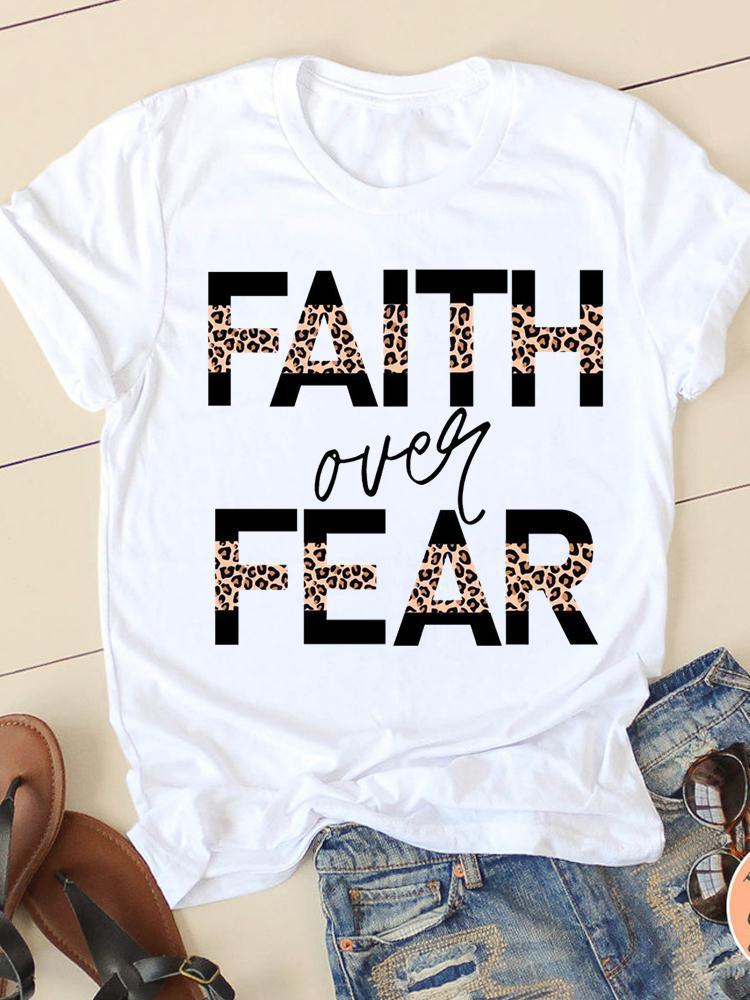 Women's Short-sleeved T-shirt Fashion Printing