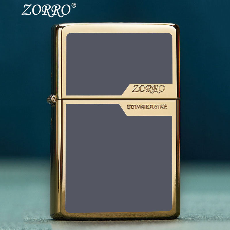 Titanium Color Block Kerosene Lighter Wire Drawing