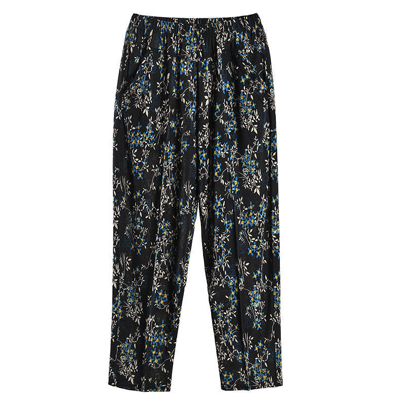 Mom's Summer Thin Cropped Pants