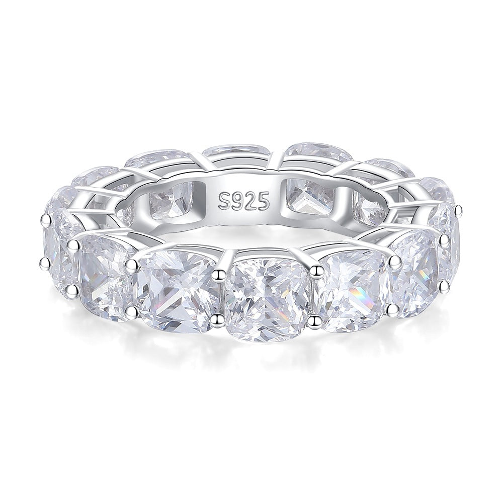 Zircon Full Diamond Sterling Silver Ring