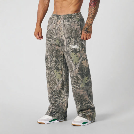 Casual Digital Camouflage Straight-leg Pants