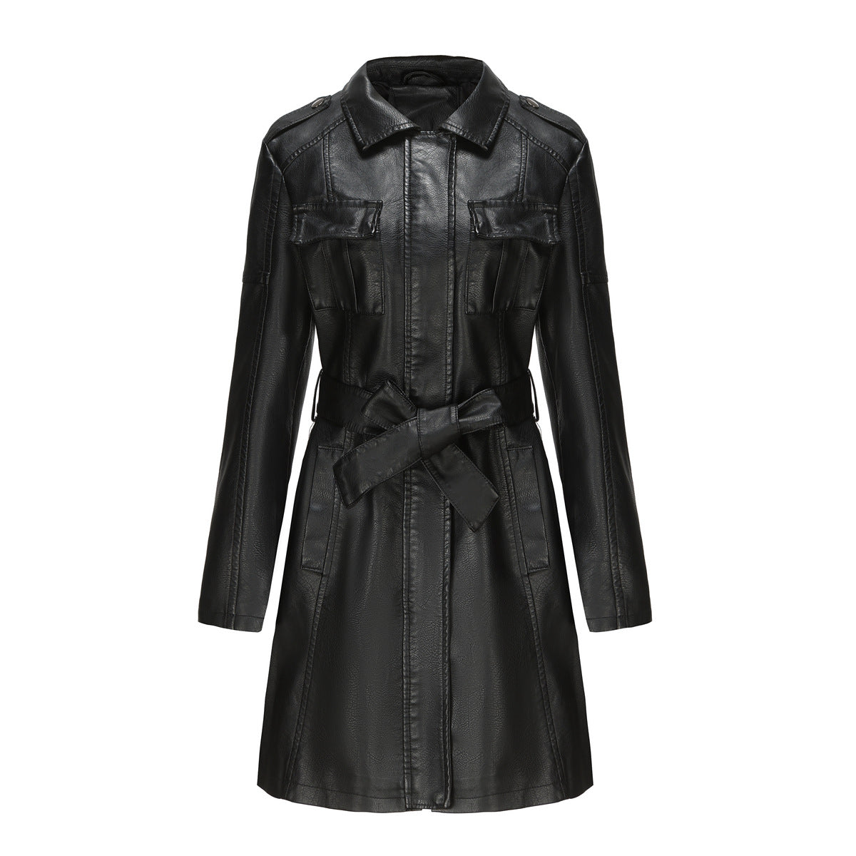 American Mid-length Leather Jacket