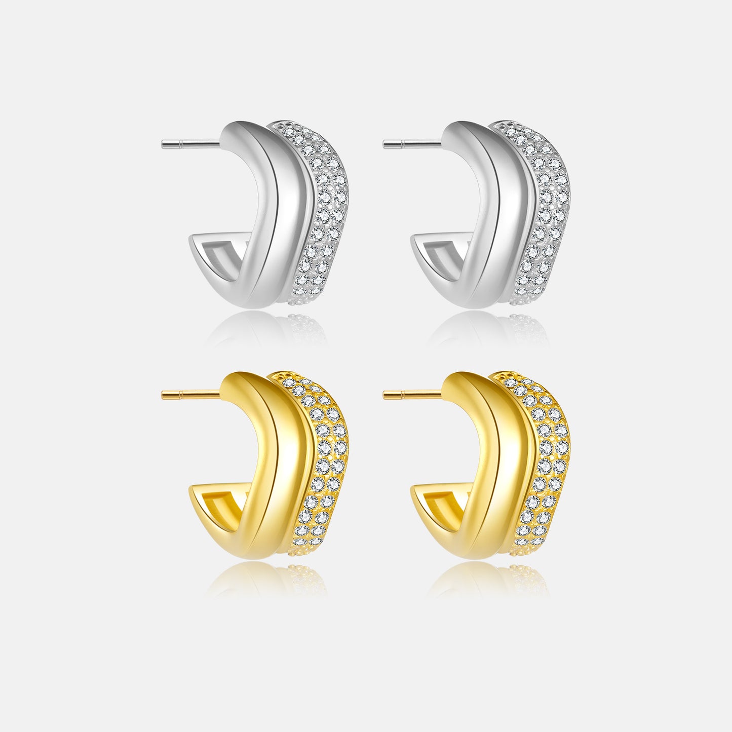 Geometric Circle S925 Silver Earrings