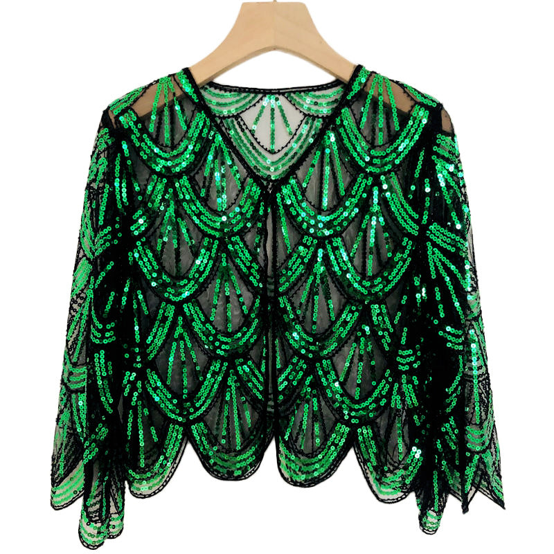 Women's Fashionable All-matching Party Banquet Sequined Coat