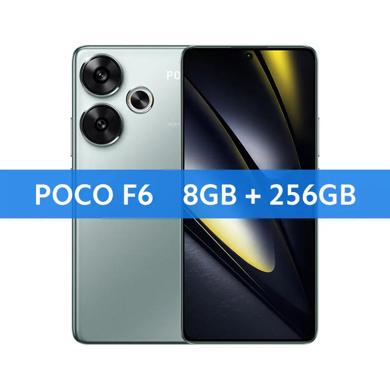 Global Version POCO F6 5G Cellphone 90W charging 5000mAh battery 6.67” 1.5K 120Hz Flow AMOLED DotDisplay Snapdragon 8s Gen 3