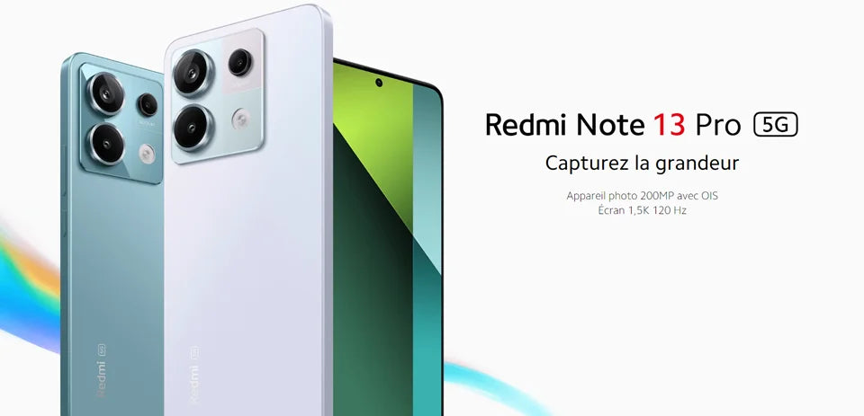Xiaomi Redmi Note 13 Pro 5G,Smart Phones,NFC,6.67" 1.5K AMOLED display,120Hz,200MP Camera,67W Charger,5100mAh Battery,Global Version