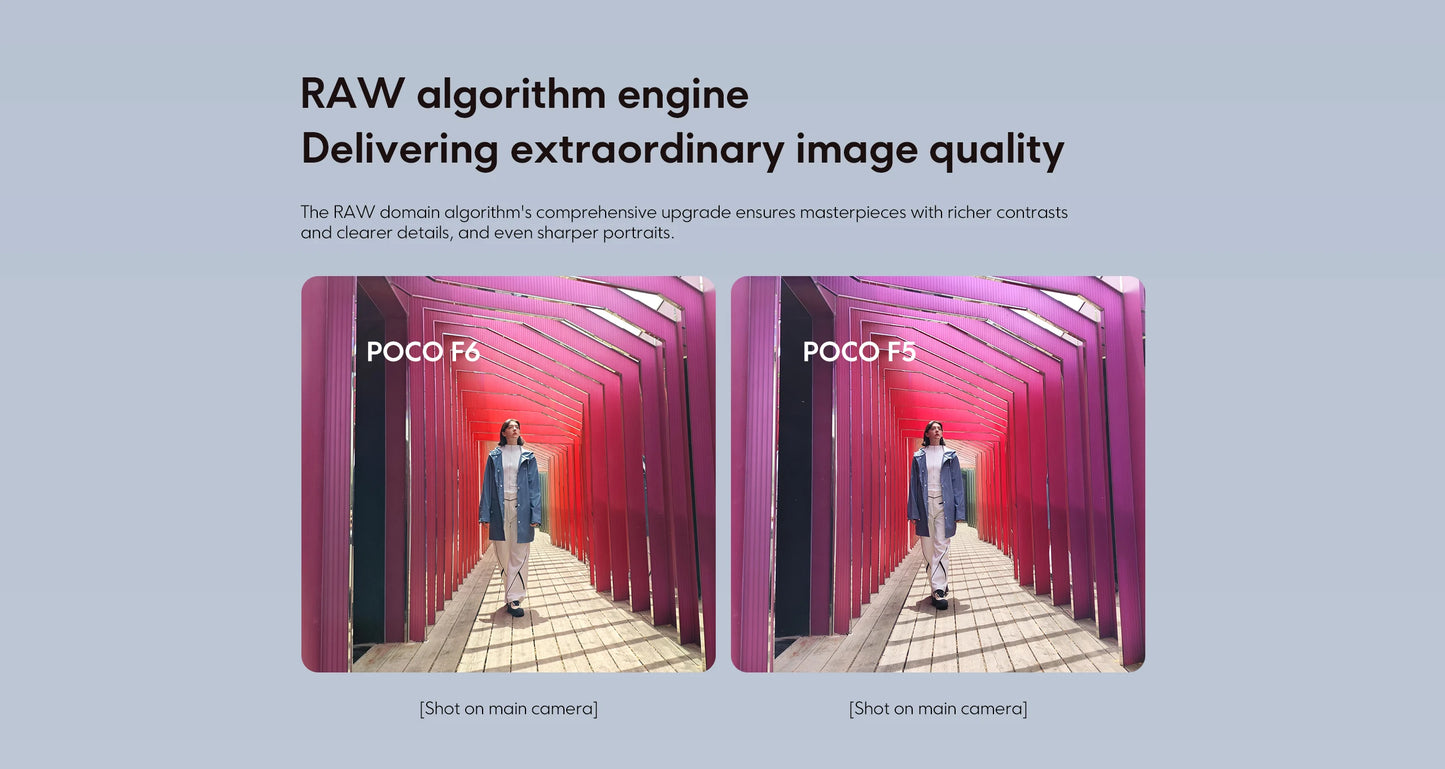 Global Version POCO F6 5G Cellphone 90W charging 5000mAh battery 6.67” 1.5K 120Hz Flow AMOLED DotDisplay Snapdragon 8s Gen 3