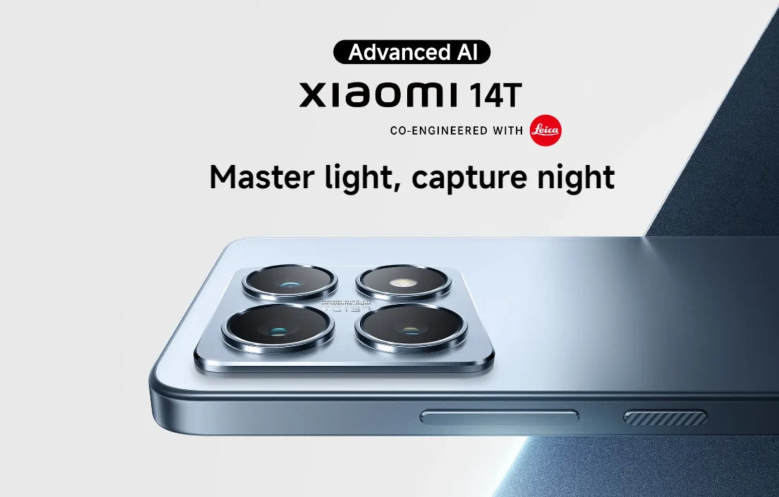 Global Version Xiaomi 14T 5G 6.67" AMOLED Display 256GB 512GB MTK Dimensity 8300-Ultra 144Hz 50MP Leica Camera 67W HyperCharge