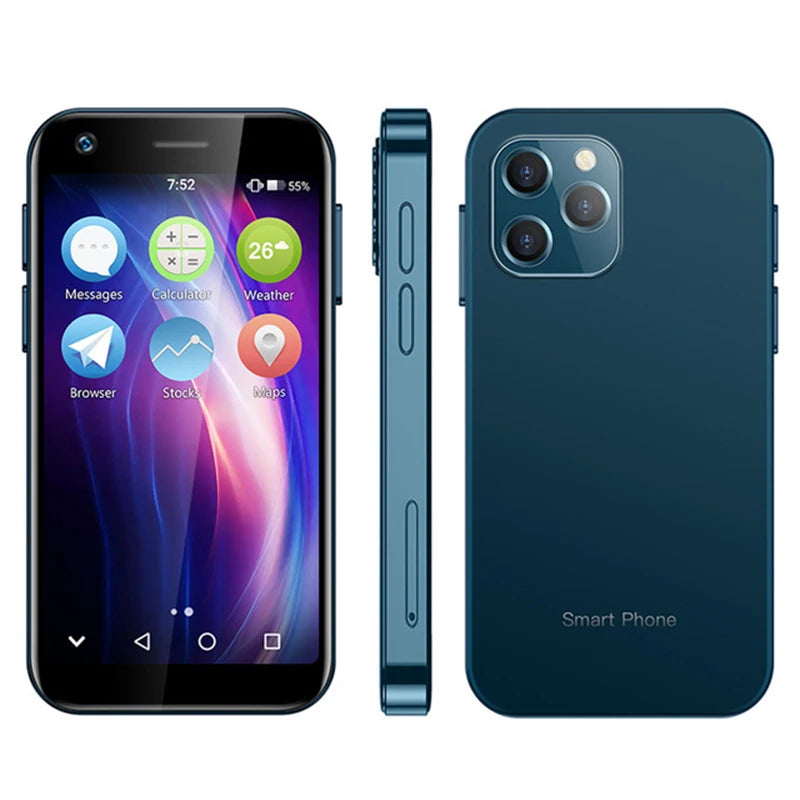 SOYES Android 10.0 Mini Smartphone 4G LTE Octa Core 13MP Camera 3.0'' Display OTG Cell Phone